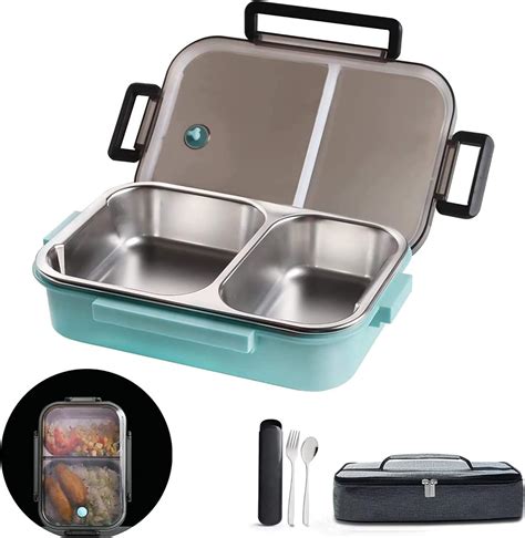 ospard steel insulated lunch box|Ospard Stainless Steel Insulated Lunch Box 33 Ounces Blue SH .